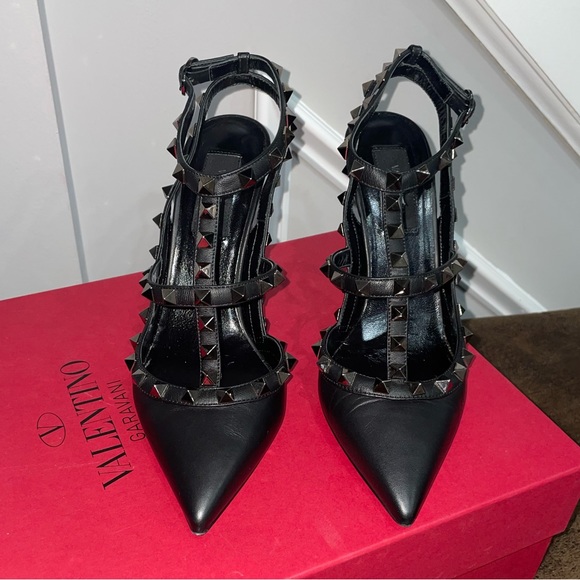 Gently worn Valentino Rock-stud heels - Picture 1 of 6